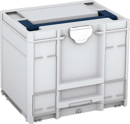Systainer³ Combi M 337, Light Grey with Sapphire Blue lid handle and White catches