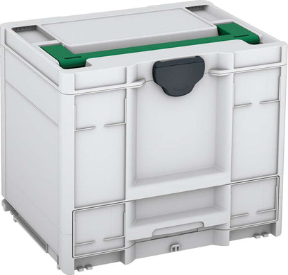 Systainer³ Combi M 337, Light Grey with Signal Green lid handle and Anthracite catches