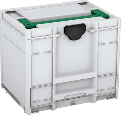 Systainer³ Combi M 337, Light Grey with Signal Green lid handle and Black catches
