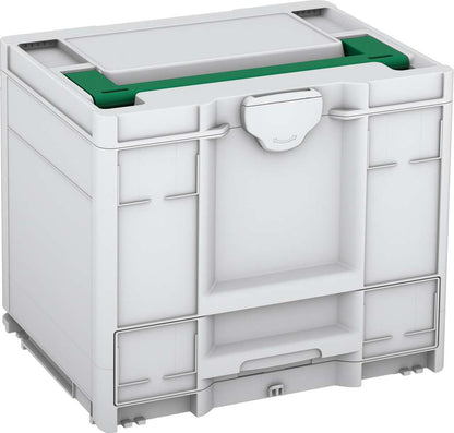 Systainer³ Combi M 337, Light Grey with Signal Green lid handle