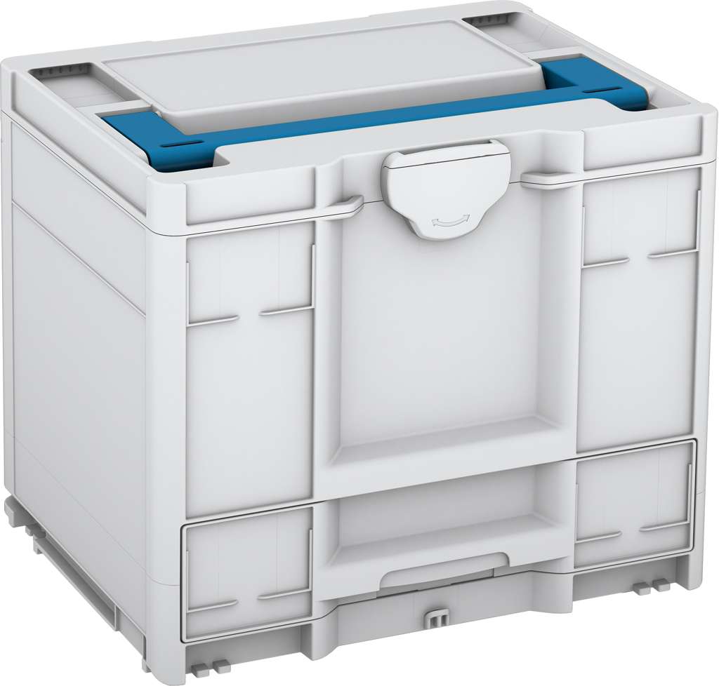Systainer³ Combi M 337, Light Grey with Sky Blue lid handle