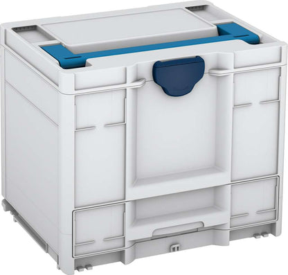 Systainer³ Combi M 337, Light Grey with Sky Blue lid handle and Sapphire Blue catches