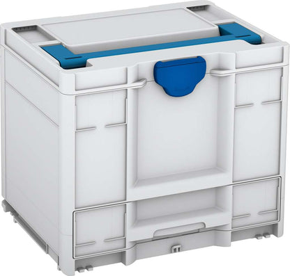 Systainer³ Combi M 337, Light Grey with Sky Blue lid handle and Signal Blue catches