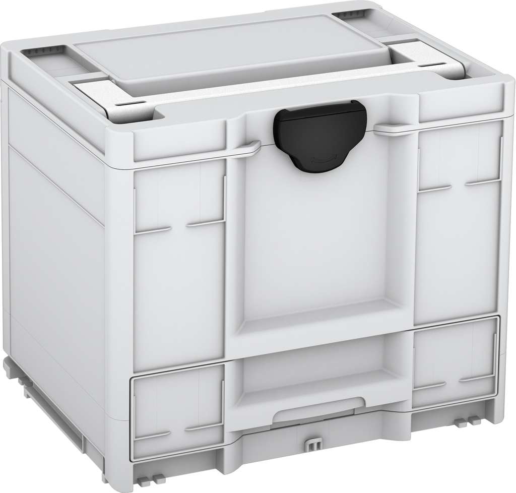 Systainer³ Combi M 337, Light Grey with White lid handle and Black catches