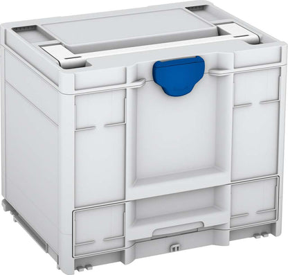 Systainer³ Combi M 337, Light Grey with White lid handle and Signal Blue catches