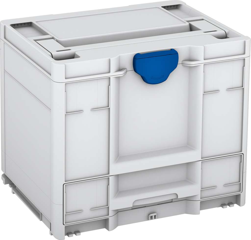 Systainer³ Combi M 337, Light Grey with Signal Blue catches