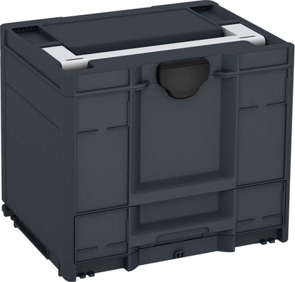 Systainer³ Combi M 337, Anthracite with Light Grey lid handle and Black catches