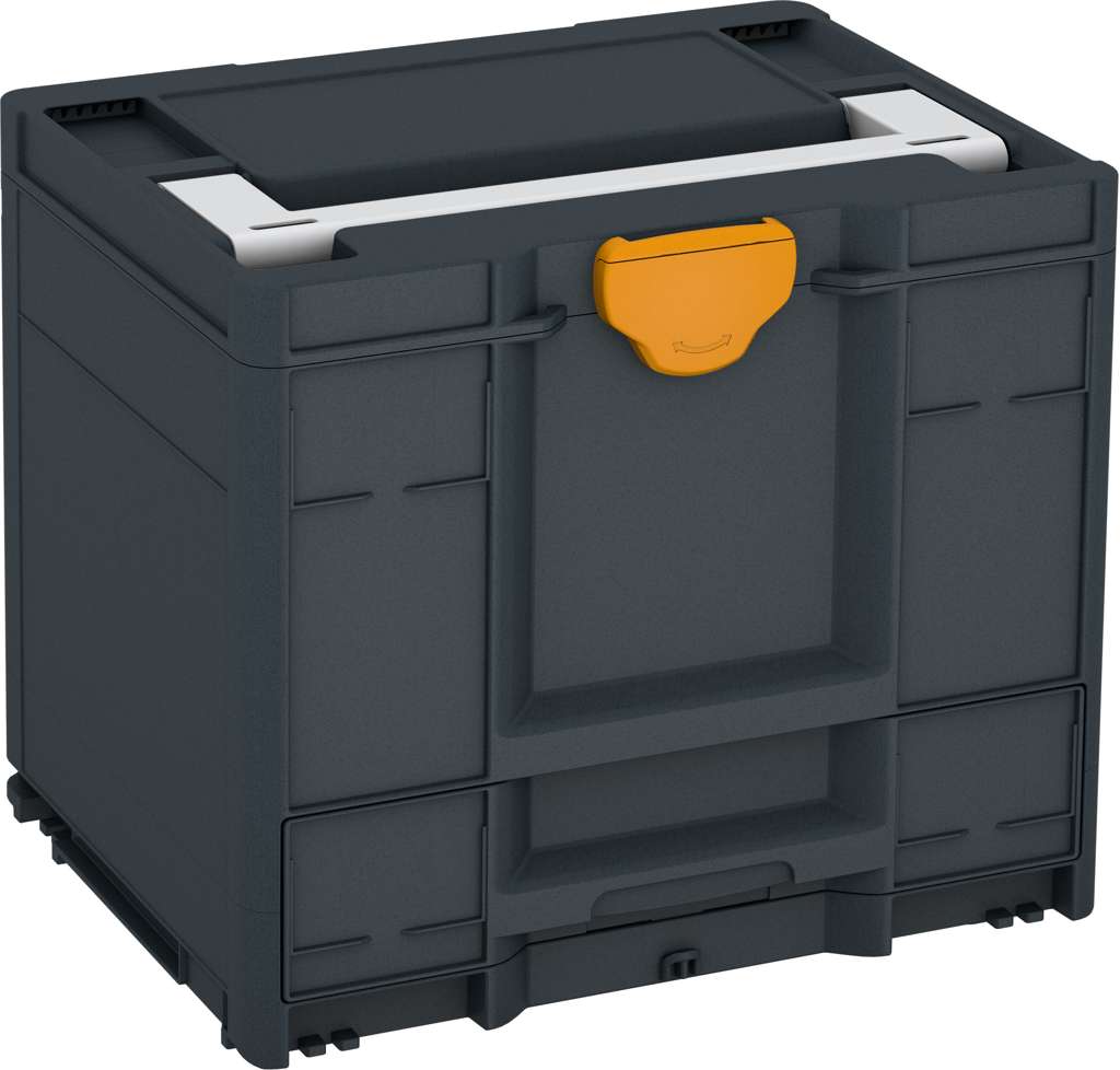 Systainer³ Combi M 337, Anthracite with Light Grey lid handle and Daffodil Yellow catches