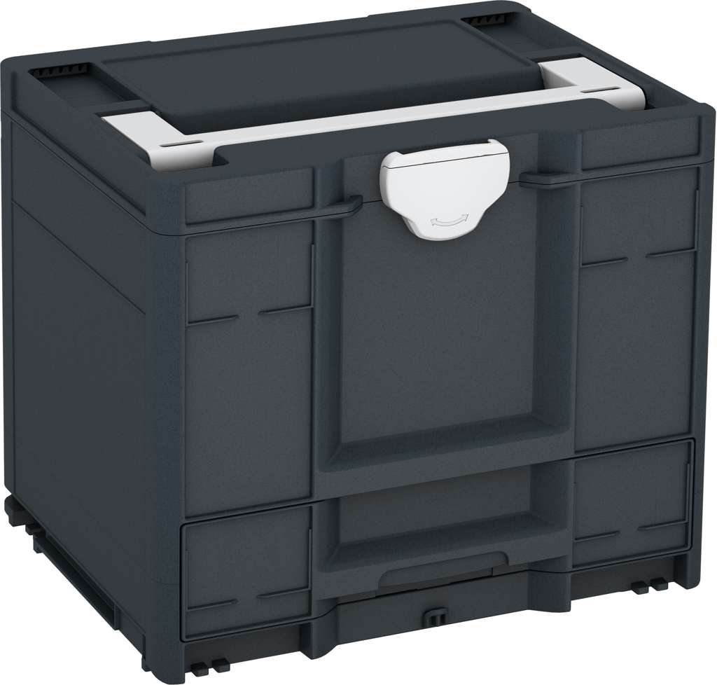 Systainer³ Combi M 337, Anthracite with Light Grey lid handle and Light Grey catches