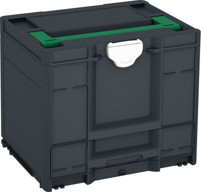 Systainer³ Combi M 337, Anthracite with Signal Green lid handle and White catches