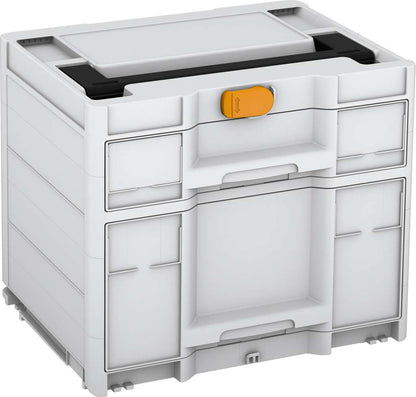 Systainer³ Sortainer/2 M 337, Light Grey with Black lid handle and Daffodil Yellow catches