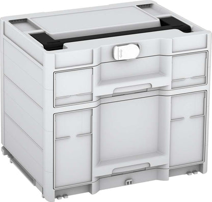 Systainer³ Sortainer/2 M 337, Light Grey with Black lid handle and White catches
