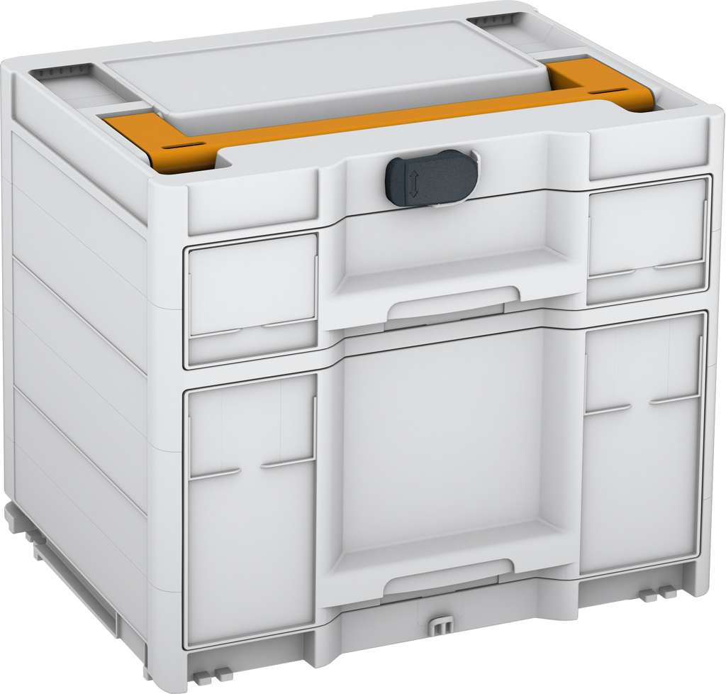 Systainer³ Sortainer/2 M 337, Light Grey with Daffodil Yellow lid handle and Anthracite catches