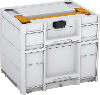Systainer³ Sortainer/2 M 337, Light Grey with Daffodil Yellow lid handle and Black catches