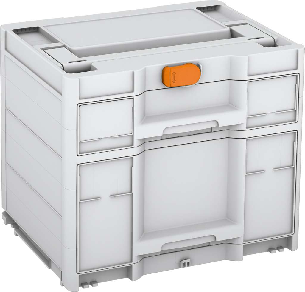 Systainer³ Sortainer/2 M 337, Light Grey with Deep Orange catches