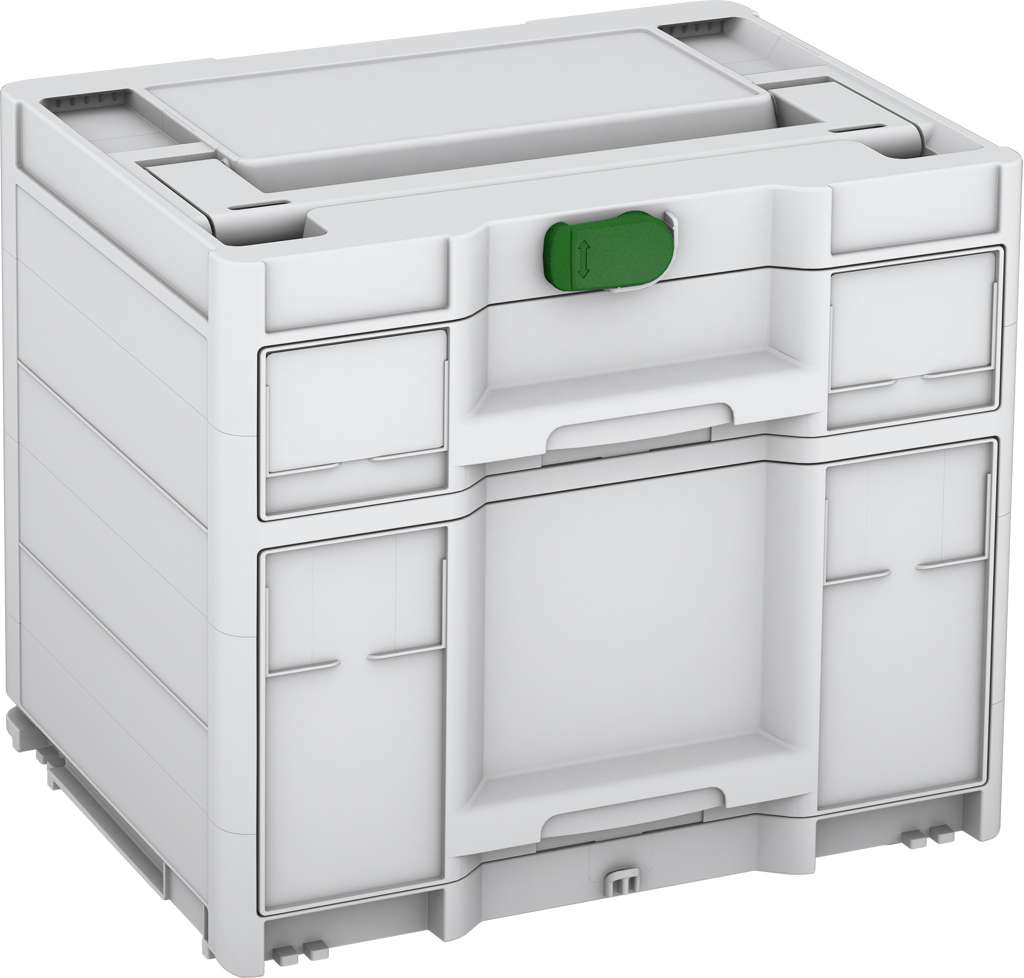 Systainer³ Sortainer/2 M 337, Light Grey with Emerald Green catches