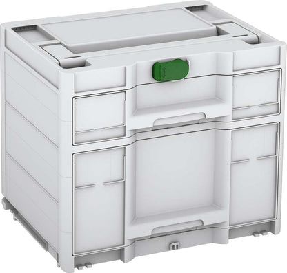 Systainer³ Sortainer/2 M 337, Light Grey with Emerald Green catches