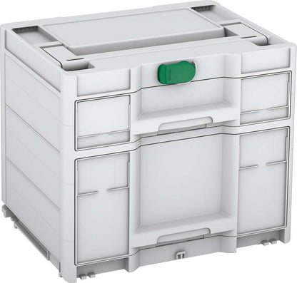 Systainer³ Sortainer/2 M 337, Light Grey with Signal Green catches