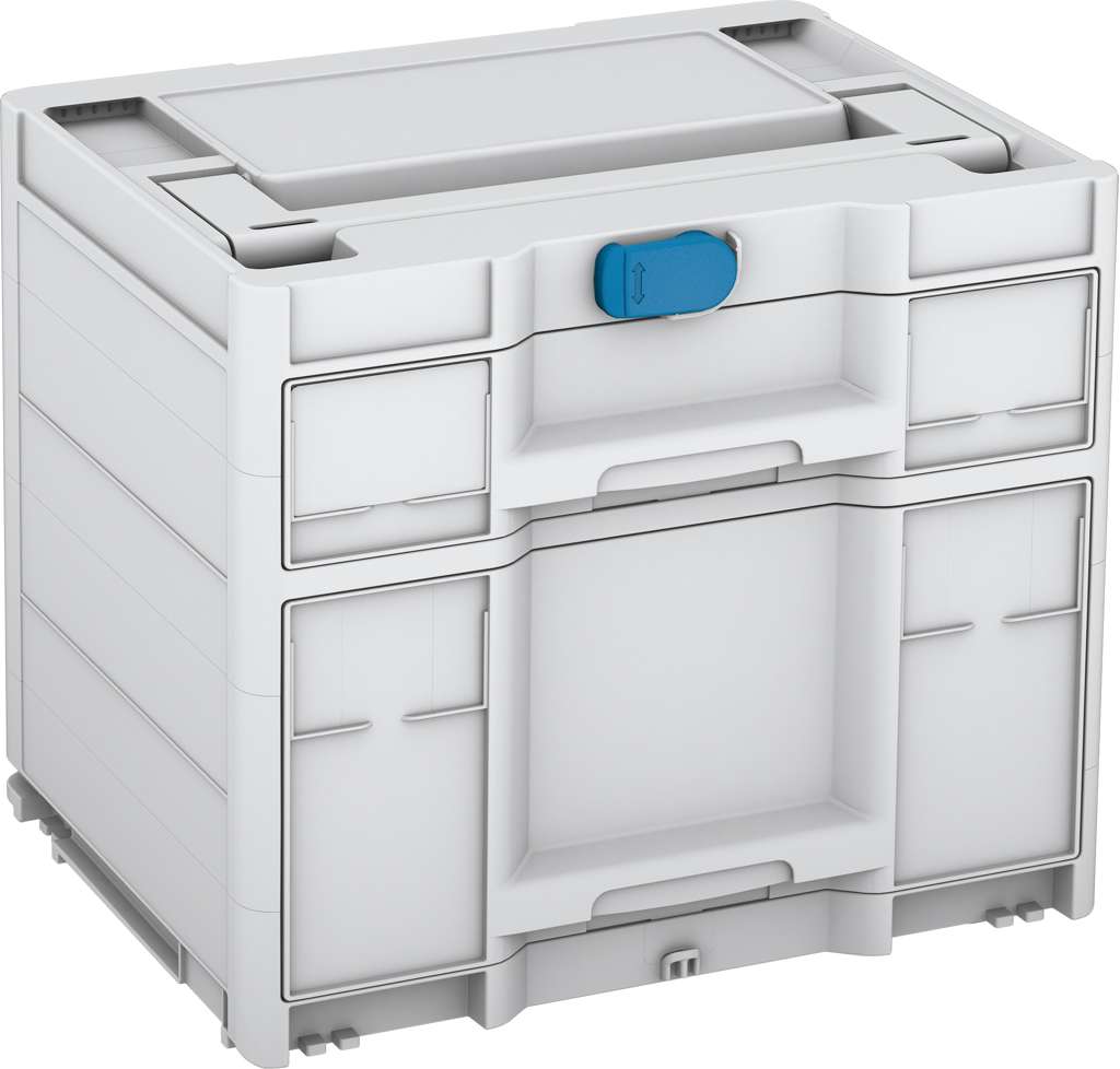 Systainer³ Sortainer/2 M 337, Light Grey with Sky Blue catches