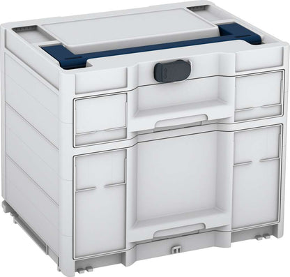 Systainer³ Sortainer/2 M 337, Light Grey with Sapphire Blue lid handle and Anthracite catches