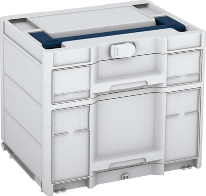 Systainer³ Sortainer/2 M 337, Light Grey with Sapphire Blue lid handle