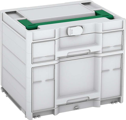 Systainer³ Sortainer/2 M 337, Light Grey with Signal Green lid handle