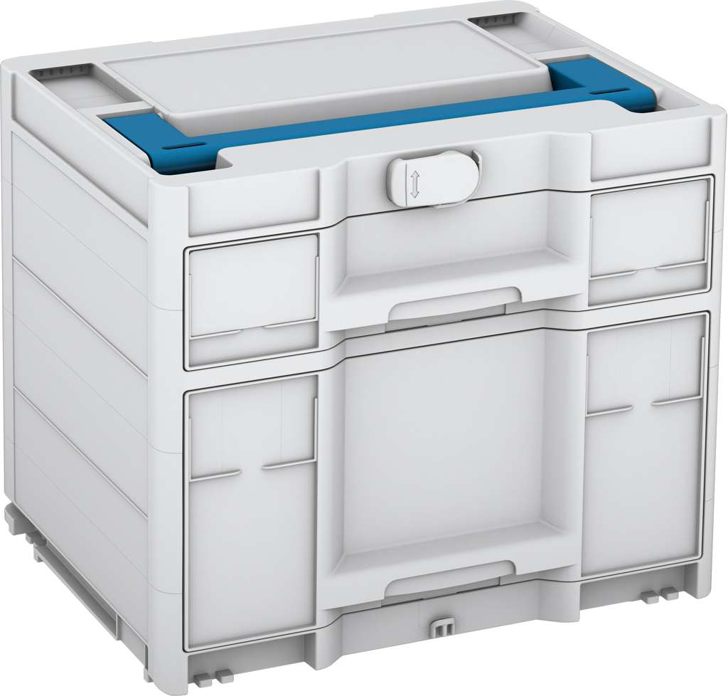 Systainer³ Sortainer/2 M 337, Light Grey with Sky Blue lid handle