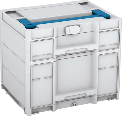 Systainer³ Sortainer/2 M 337, Light Grey with Sky Blue lid handle