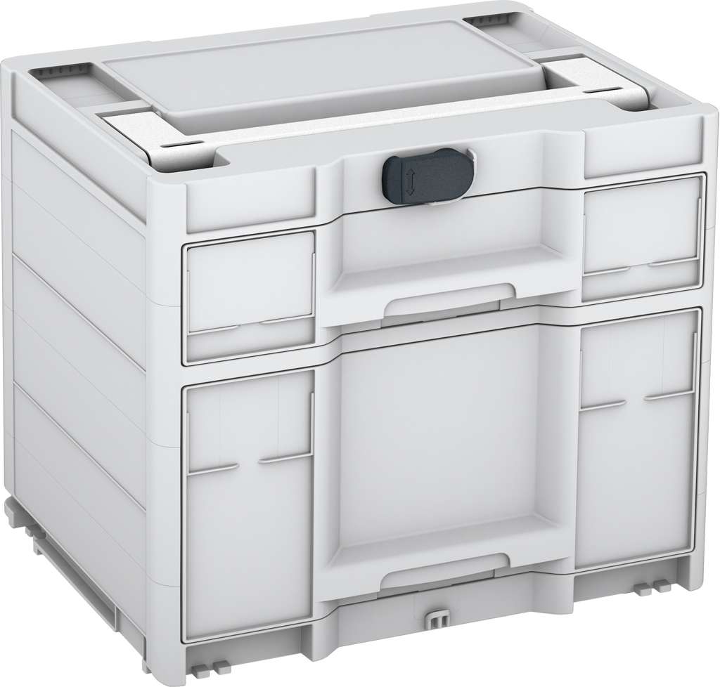 Systainer³ Sortainer/2 M 337, Light Grey with White lid handle and Anthracite catches
