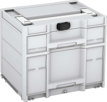 Systainer³ Sortainer/2 M 337, Light Grey with White lid handle and Black catches