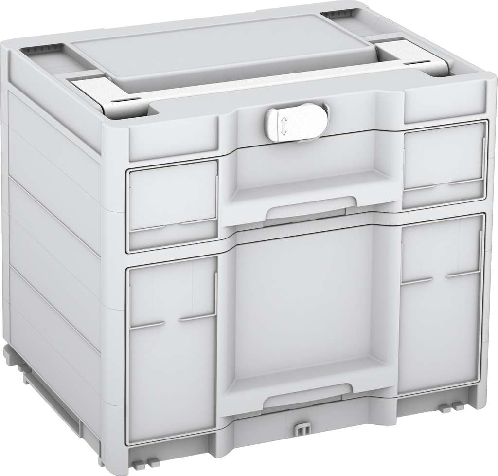 Systainer³ Sortainer/2 M 337, Light Grey with White lid handle and White catches