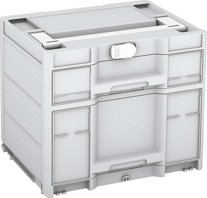 Systainer³ Sortainer/2 M 337, Light Grey with White lid handle and White catches