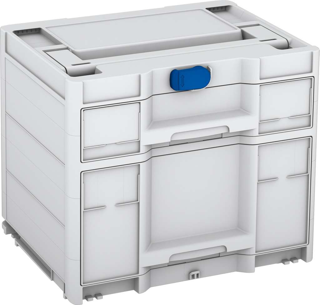Systainer³ Sortainer/2 M 337, Light Grey with Signal Blue catches