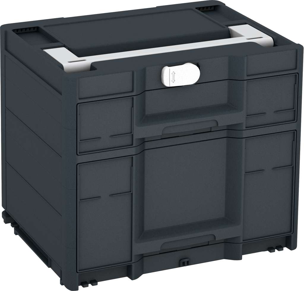 Systainer³ Sortainer/2 M 337, Anthracite with Light Grey lid handle and White catches