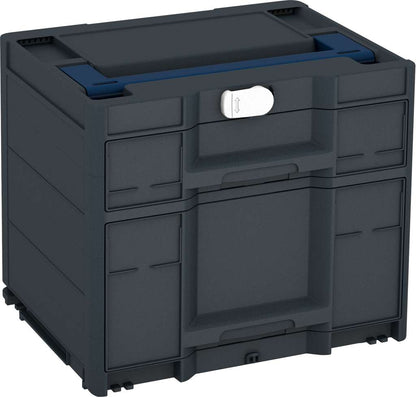 Systainer³ Sortainer/2 M 337, Anthracite with Sapphire Blue lid handle and White catches