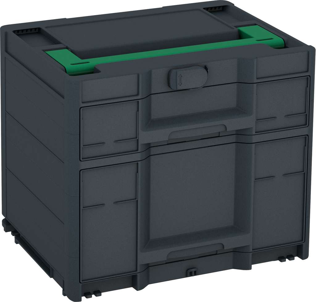 Systainer³ Sortainer/2 M 337, Anthracite with Signal Green lid handle
