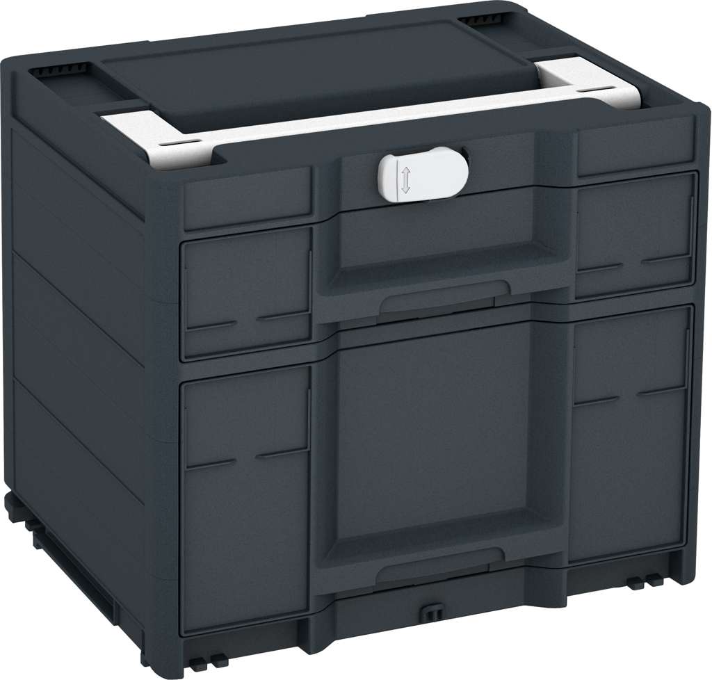 Systainer³ Sortainer/2 M 337, Anthracite with White lid handle and Light Grey catches
