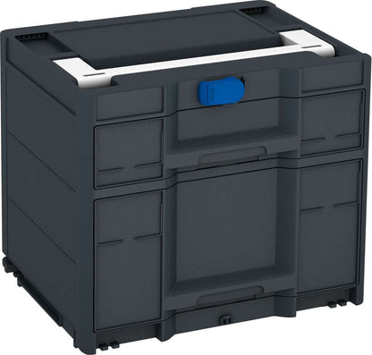 Systainer³ Sortainer/2 M 337, Anthracite with White lid handle and Signal Blue catches