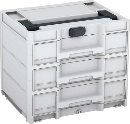 Systainer³ Sortainer/3 M 337, Light Grey with Anthracite lid handle and Anthracite catches