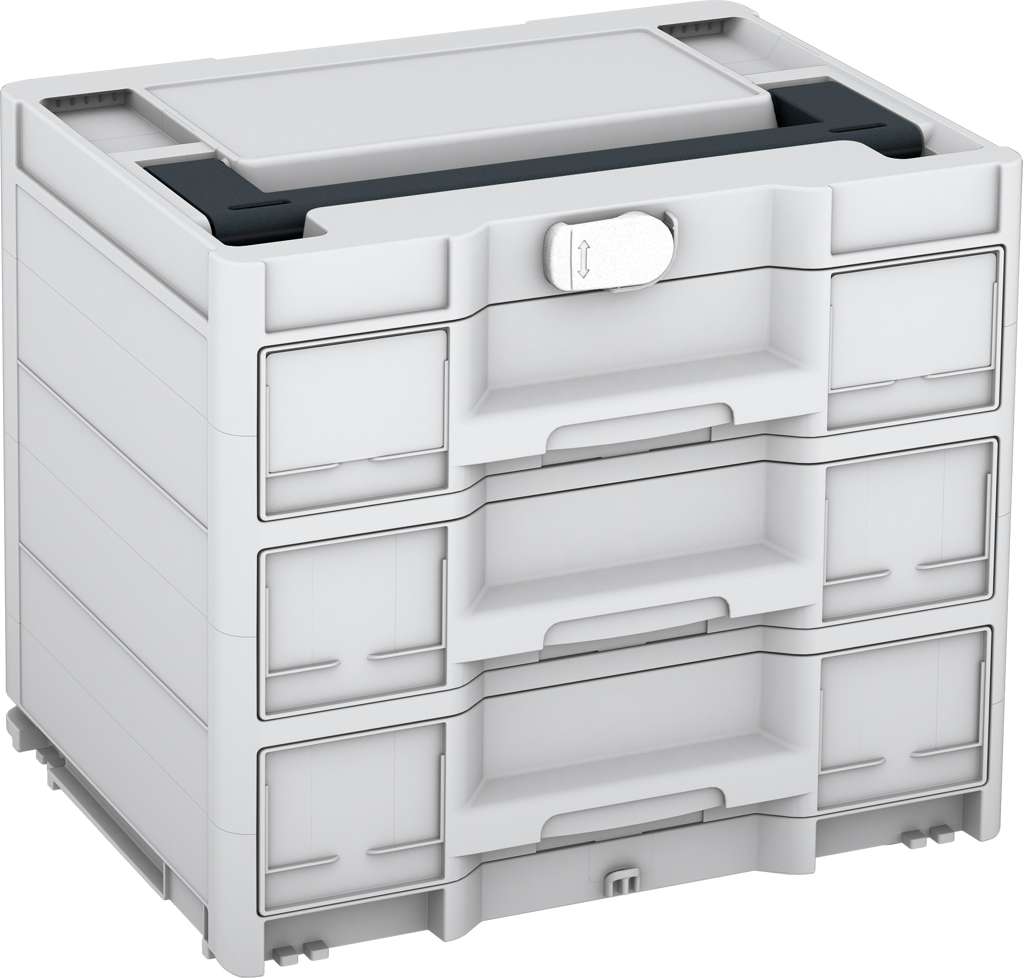Systainer³ Sortainer/3 M 337, Light Grey with Anthracite lid handle and White catches
