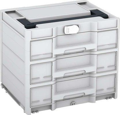 Systainer³ Sortainer/3 M 337, Light Grey with Anthracite lid handle and White catches