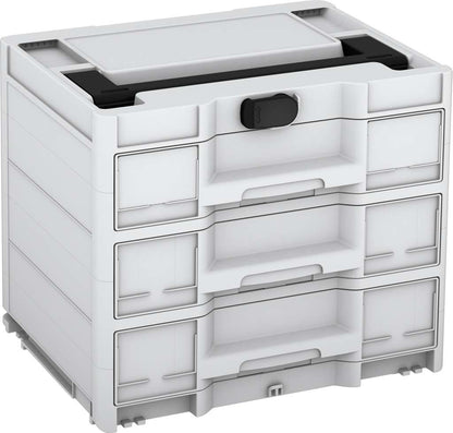 Systainer³ Sortainer/3 M 337, Light Grey with Black lid handle and Black catches