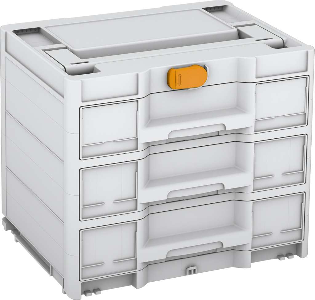 Systainer³ Sortainer/3 M 337, Light Grey with Daffodil Yellow catches