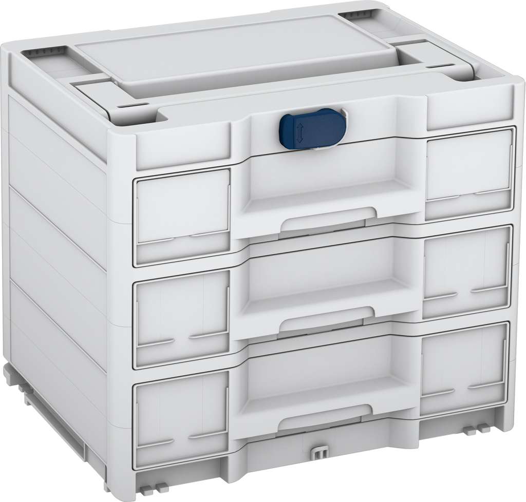 Systainer³ Sortainer/3 M 337, Light Grey with Sapphire Blue catches