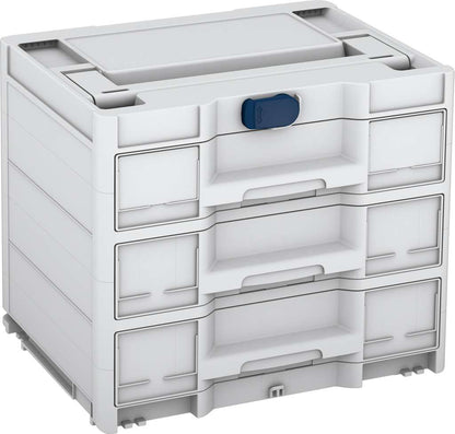 Systainer³ Sortainer/3 M 337, Light Grey with Sapphire Blue catches