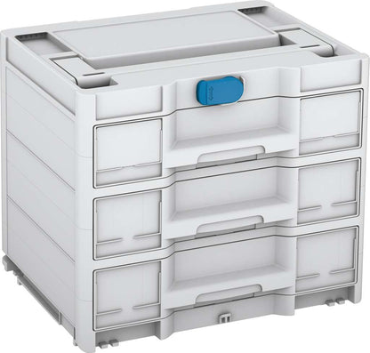 Systainer³ Sortainer/3 M 337, Light Grey with Sky Blue catches