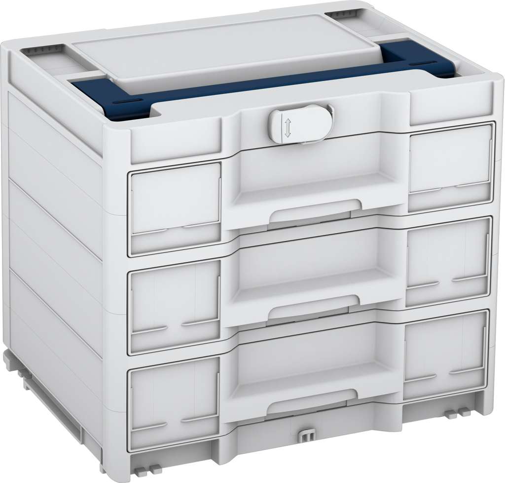 Systainer³ Sortainer/3 M 337, Light Grey with Sapphire Blue lid handle