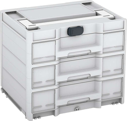 Systainer³ Sortainer/3 M 337, Light Grey with White lid handle and Anthracite catches