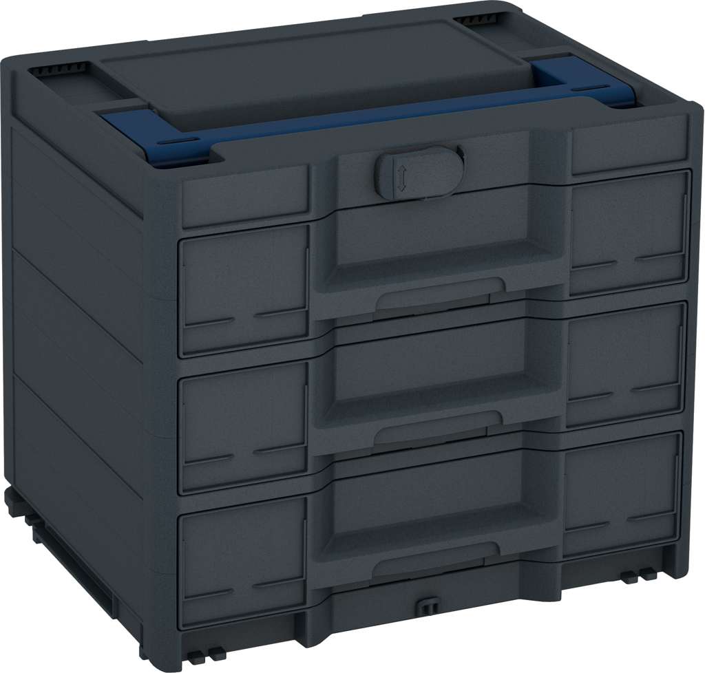 Systainer³ Sortainer/3 M 337, Anthracite with Sapphire Blue lid handle