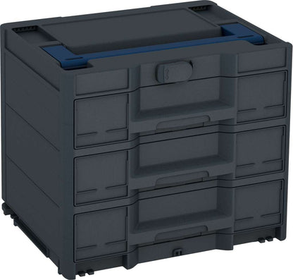 Systainer³ Sortainer/3 M 337, Anthracite with Sapphire Blue lid handle
